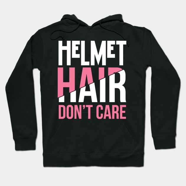 Helmet Hair Don't Care - Craniosynostosis or Motorcycle Hoodie by joshp214